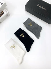 PRADA 26S CREW SOCKS 394011 (1 BOX)