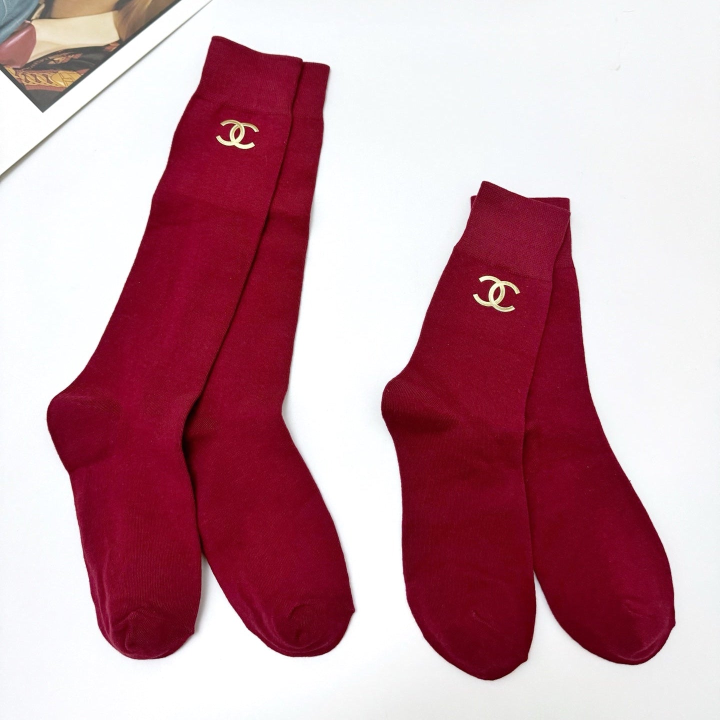 CHANEL 26S CREW SOCKS 397279 (1 BOX)
