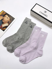 CHANEL 26S CREW SOCKS 395190 (1 BOX)