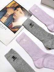 CHANEL 26S CREW SOCKS 395190 (1 BOX)
