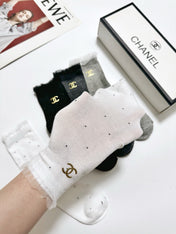 CHANEL 26S CREW SOCKS 400454 (1 BOX)