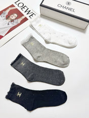 CHANEL 26S CREW SOCKS 400454 (1 BOX)
