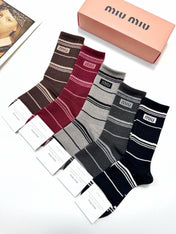 MIUMIU 26S CREW SOCKS 403632 (1 BOX)