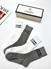 CHANEL 26S CREW SOCKS 403667 (1 BOX)