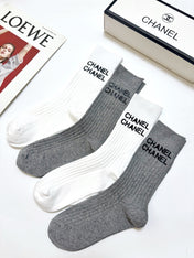 CHANEL 26S CREW SOCKS 403667 (1 BOX)