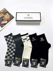 CHANEL 26S CREW SOCKS 405368 (1 BOX)
