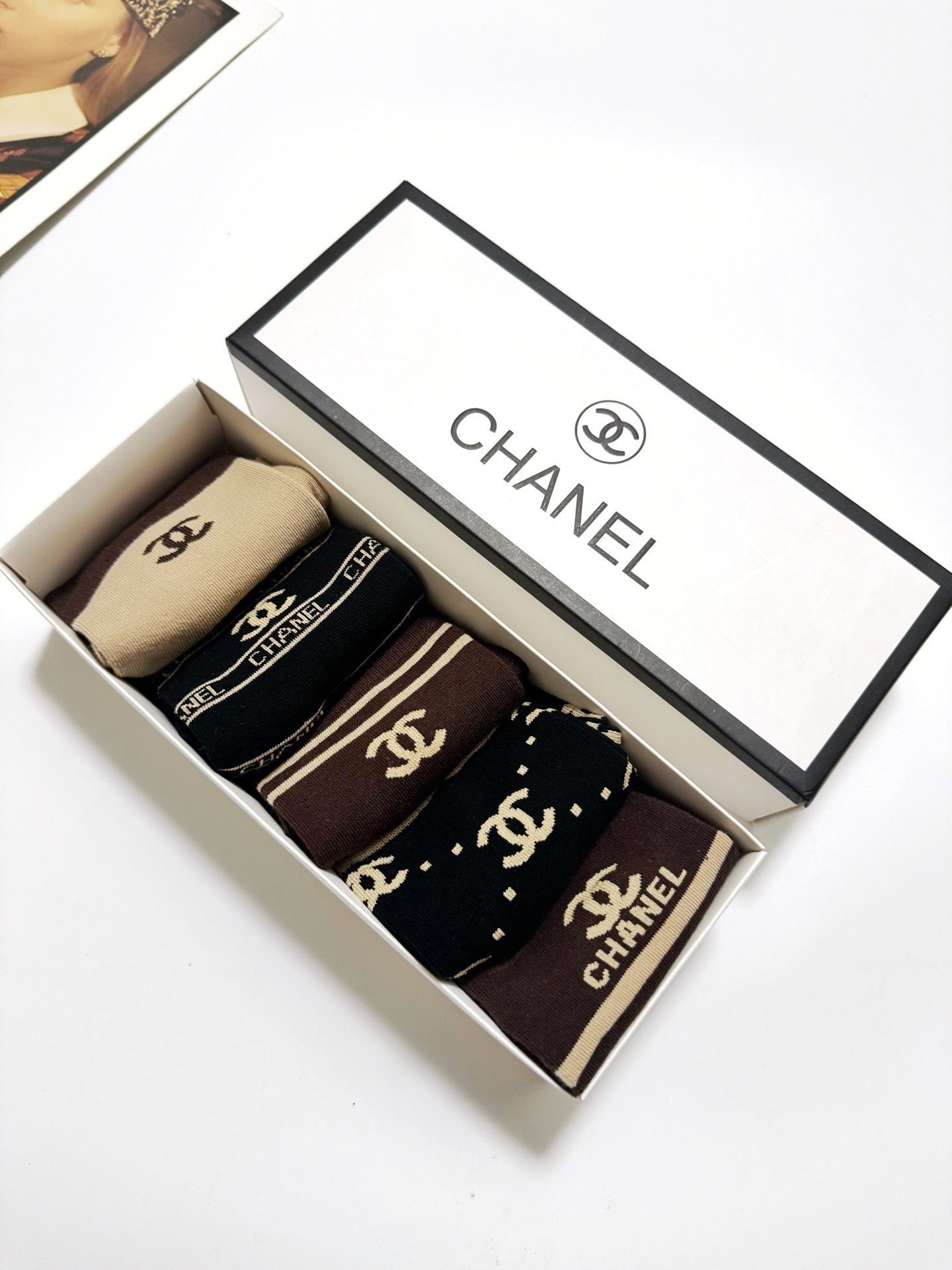 CHANEL 26S ANKLE SOCKS 405370 (1 BOX)