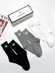 CHANEL 26S CREW SOCKS 405379 (1 BOX)