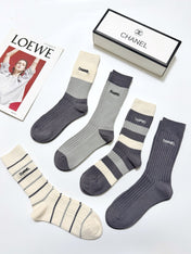 CHANEL 26S CREW SOCKS 405383 (1 BOX)