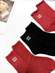 MIUMIU 26S CREW SOCKS 407171 (1 BOX)
