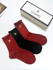 CHANEL 26S CREW SOCKS 407172 (1 BOX)