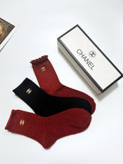 CHANEL 26S CREW SOCKS 407172 (1 BOX)