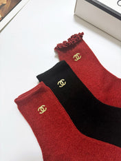 CHANEL 26S CREW SOCKS 407172 (1 BOX)