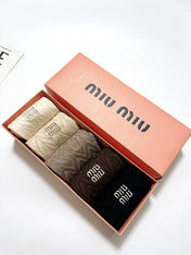 MIUMIU 26S CREW SOCKS 407177 (1 BOX)