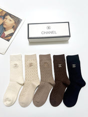 CHANEL 26S CREW SOCKS 407181 (1 BOX)
