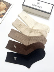 CHANEL 26S CREW SOCKS 407181 (1 BOX)