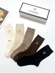 CHANEL 26S CREW SOCKS 407181 (1 BOX)