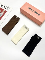 MIUMIU 26S CREW SOCKS 407184 (1 BOX)