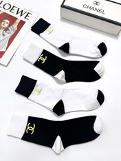 CHANEL 26S CREW SOCKS 408726 (1 BOX)