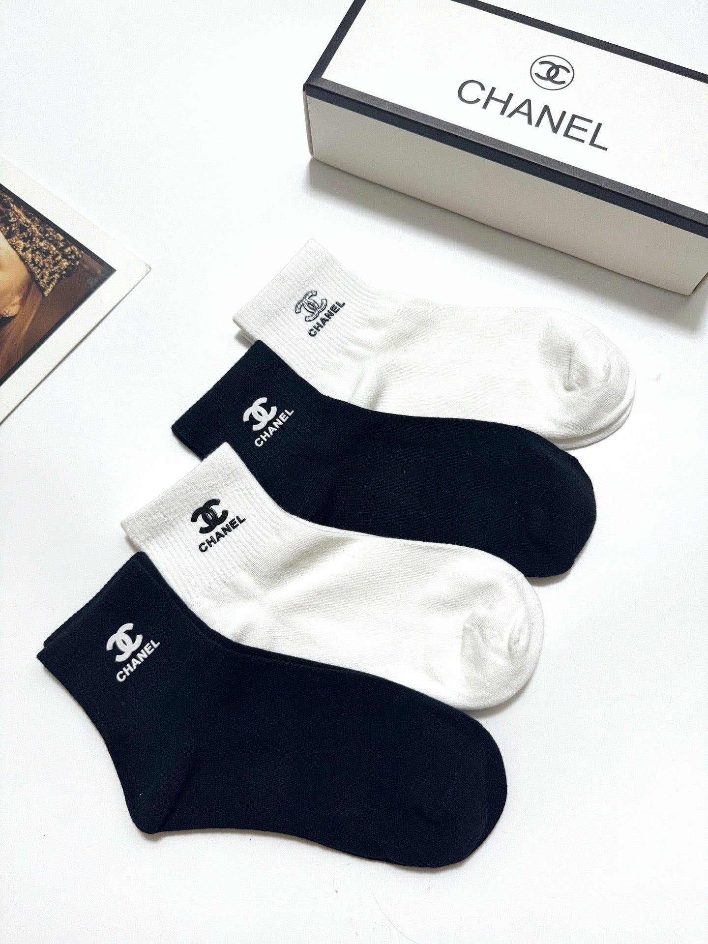 CHANEL 26S ANKLE SOCKS 408731 (1 BOX)