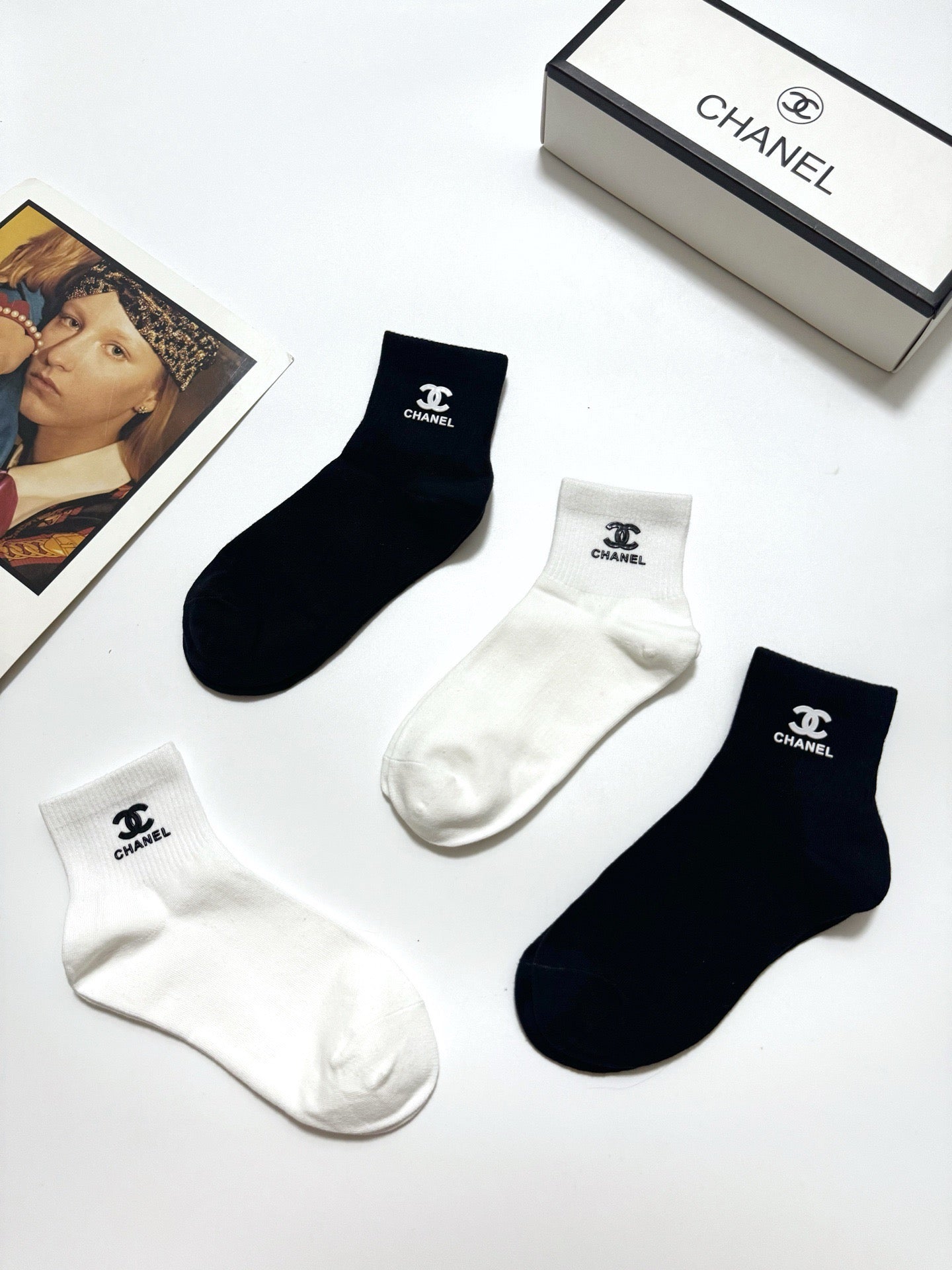 CHANEL 26S ANKLE SOCKS 408731 (1 BOX)