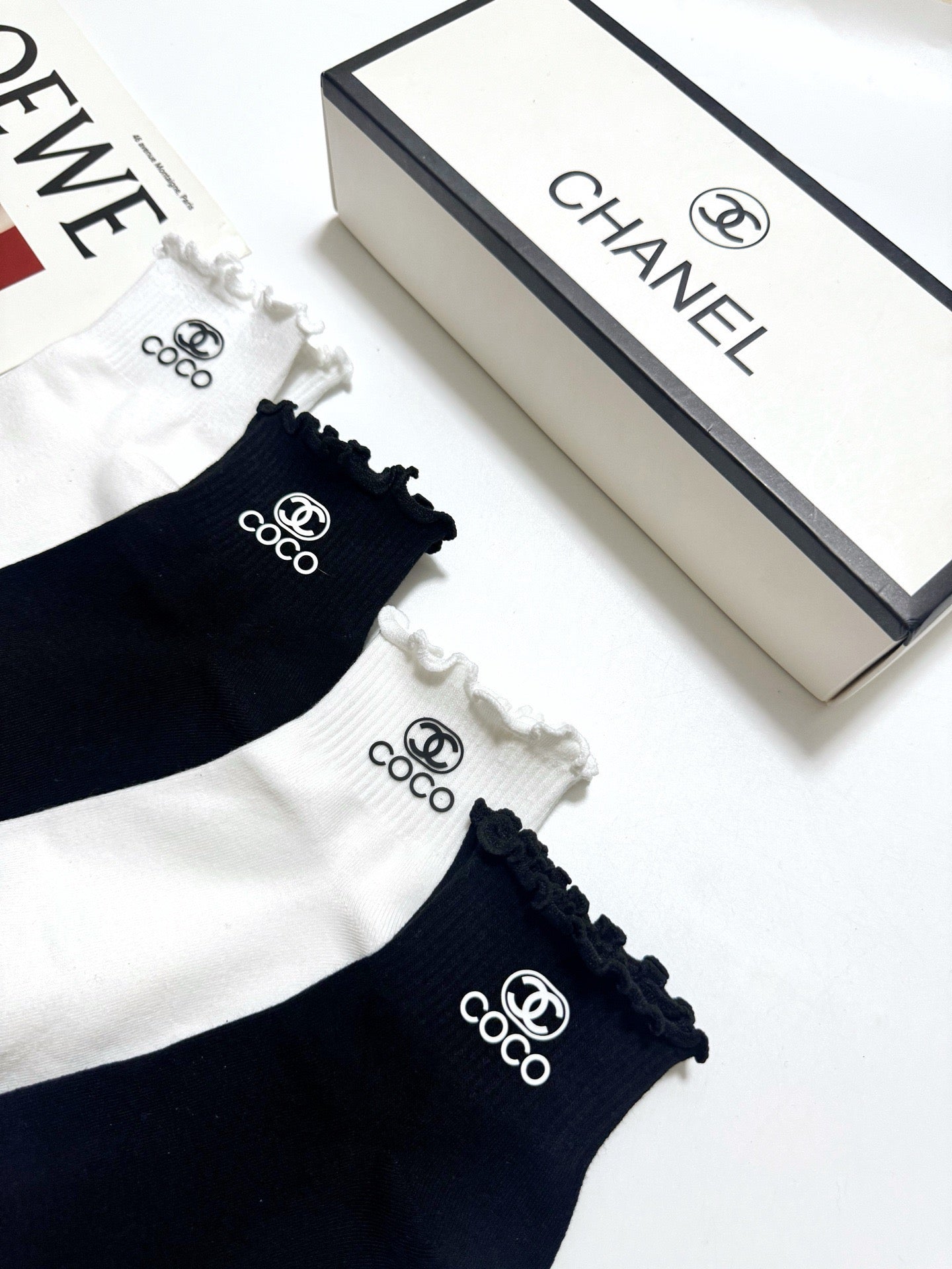 CHANEL 26S ANKLE SOCKS 408735 (1 BOX)