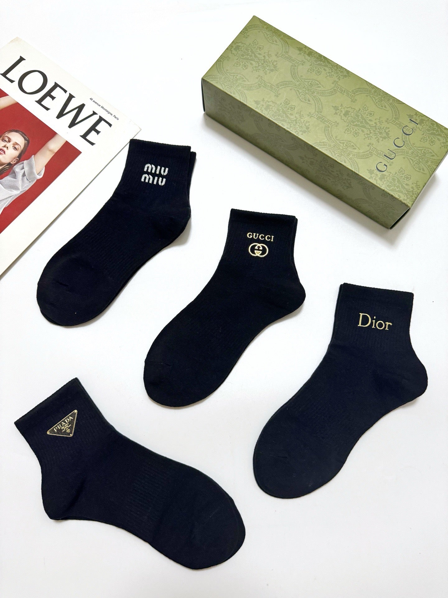 PRADA 26S ANKLE SOCKS 408739 (1 BOX)