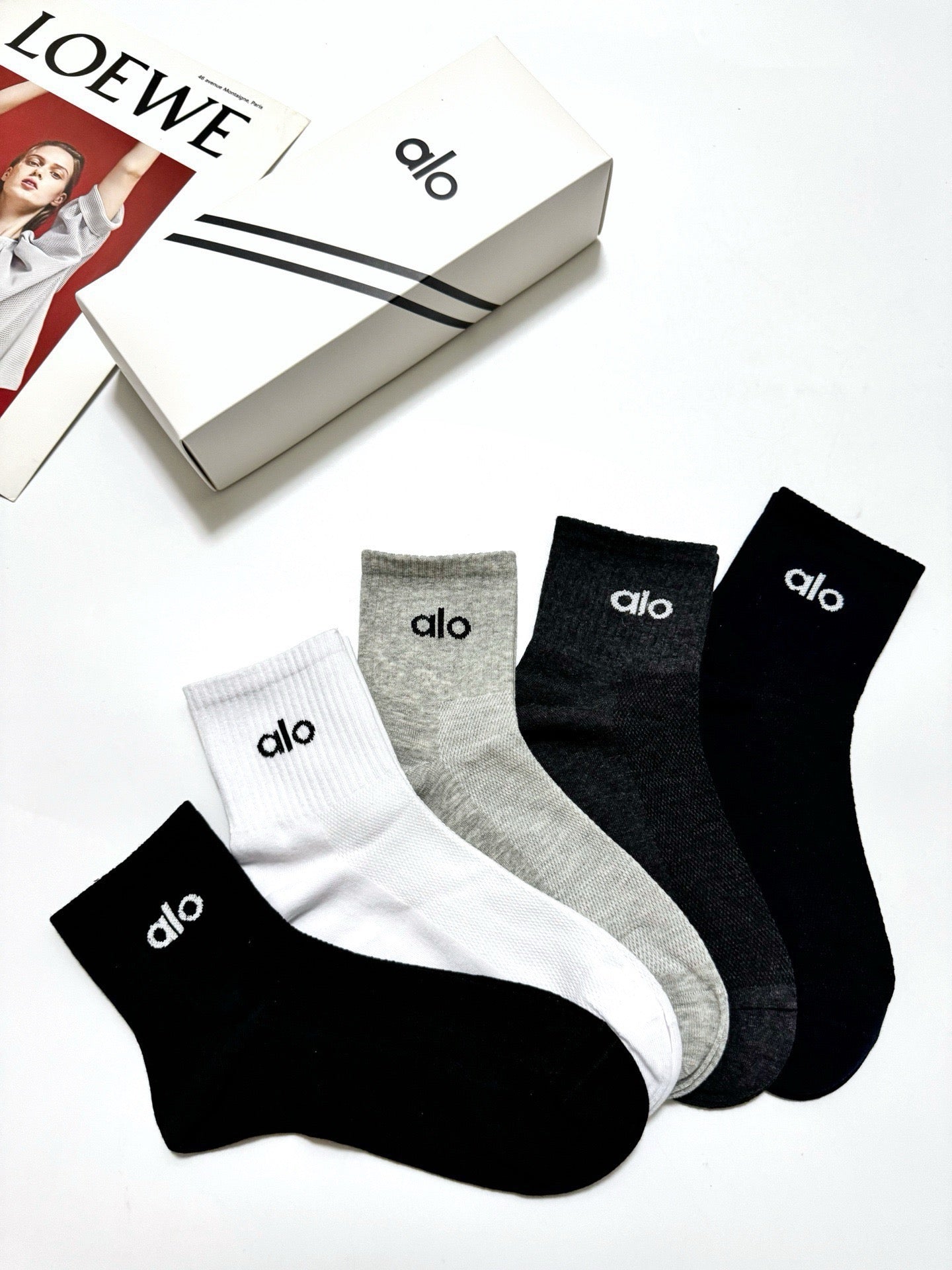ALO 26S ANKLE SOCKS 408740 (1 BOX)