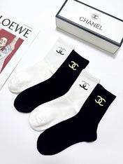 CHANEL 26S CREW SOCKS 410300 (1 BOX)