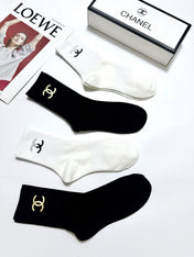 CHANEL 26S CREW SOCKS 410300 (1 BOX)