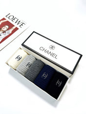 CHANEL 26S CREW SOCKS 412435 (1 BOX)