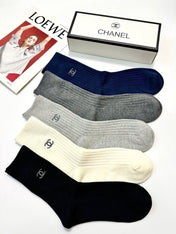 CHANEL 26S CREW SOCKS 412435 (1 BOX)
