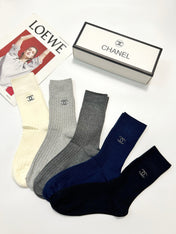 CHANEL 26S CREW SOCKS 412435 (1 BOX)