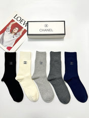 CHANEL 26S CREW SOCKS 412435 (1 BOX)