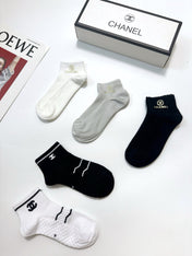 CHANEL 26S ANKLE SOCKS 412444 (1 BOX)