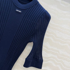 MIUMIU SHORT-SLEEVE SWEATER STYLE 839