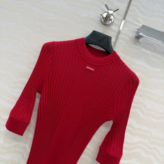 MIUMIU SHORT-SLEEVE SWEATER STYLE 837