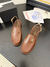 CC 25C Slingback Loafer Brown Patent Leather