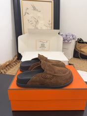 HM 25S MULE IN BROWN SUEDE