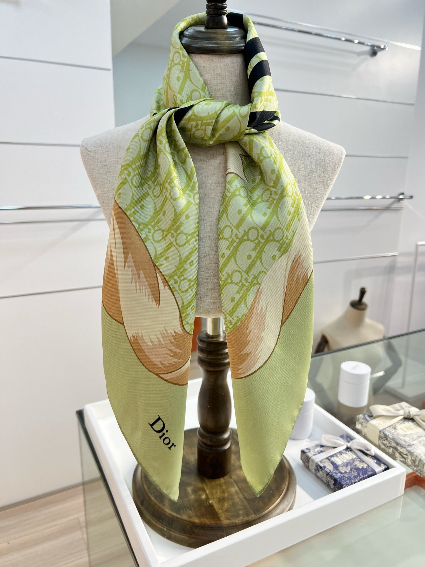 DIOR 26S SCARF 90CM IN SILK 163867