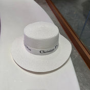 DIOR 26S STRAW BOATER HAT STYLE 195