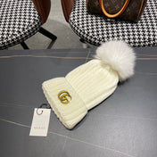 BEANIE HAT IN WHITE WOOL 403393