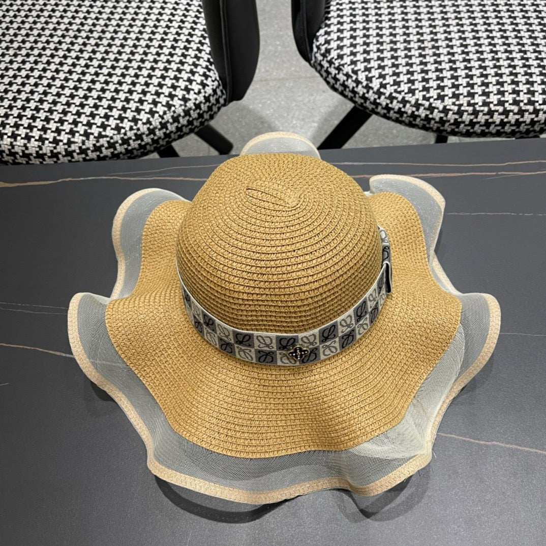 LOEWE 26S WIDE BRIM STRAW SUN HAT STYLE 052
