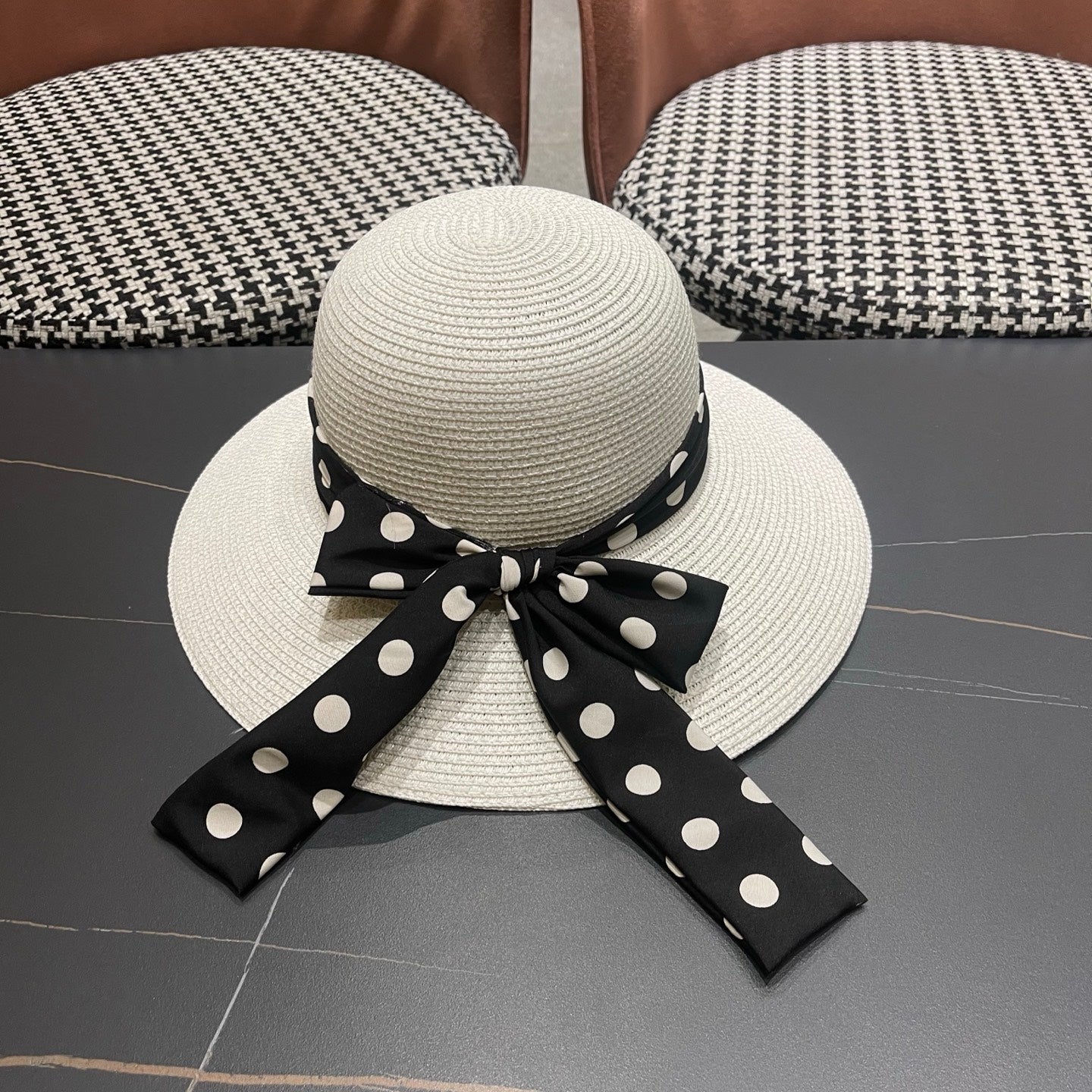 DIOR 26S BRIM STRAW SUN HAT STYLE 182
