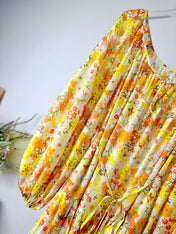 ZIMMERMANN 26S DRAWSTRING FLORAL MIDI DRESS 284