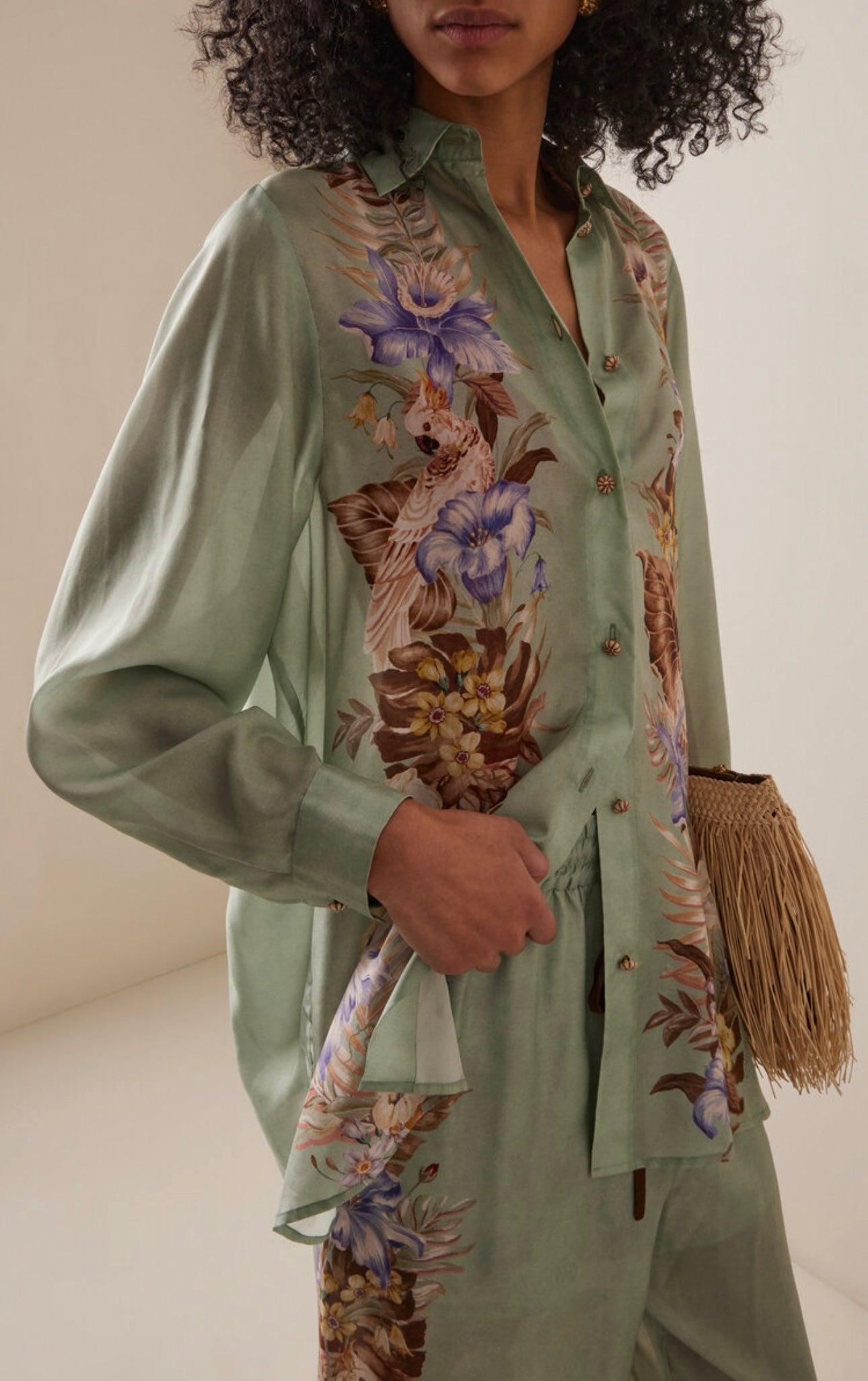 ZIMMERMANN 26S BLOUSE AND WIDE-LEG PANTS SET 248
