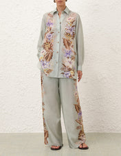 ZIMMERMANN 26S BLOUSE AND WIDE-LEG PANTS SET 248