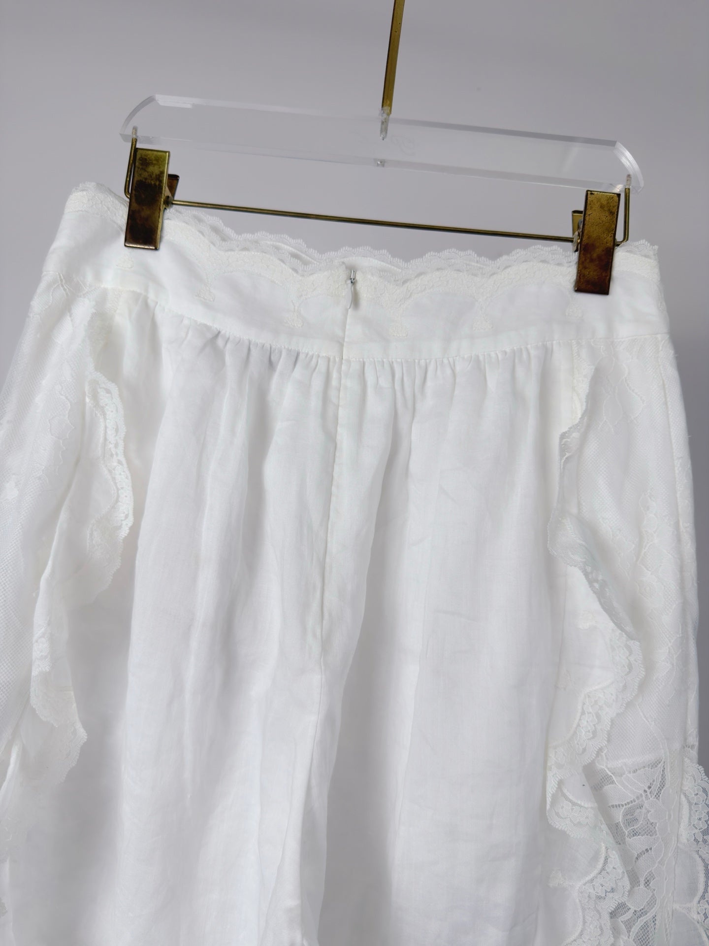 ZIMMERMANN 26S LACE RUFFLE BLOOMER PANTS 237