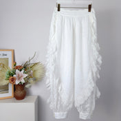 ZIMMERMANN 26S LACE RUFFLE BLOOMER PANTS 237