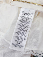 ZIMMERMANN 26S LACE RUFFLE BLOUSE 236